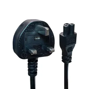 کابل برق سه پین آداپتور لپ تاپ مدل BS-1363 طول 1.5 متر