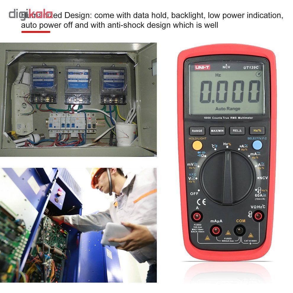 مولتی متر دیجیتال یونی-تی مدل ut139c main 1 6
