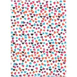 کاغذ کادو طرح قلب کد KH203 بسته 5 عددی