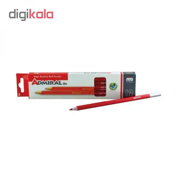 مداد قرمز آدمیرال مدل 861R بسته 12 عددی