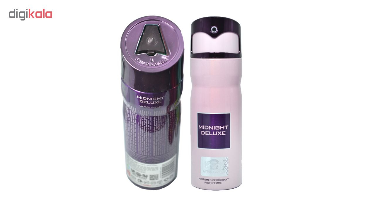 اسپری خوشبو کننده بدن زنانه مای پرفیومز مدل  Midnight Deluxe حجم 150 میلی لیتر مجموعه 6 عددی