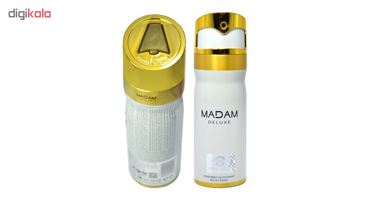 اسپری خوشبو کننده بدن زنانه مای پرفیومز مدل Madam Deluxe حجم 150 میلی لیتر مجموعه 3 عددی