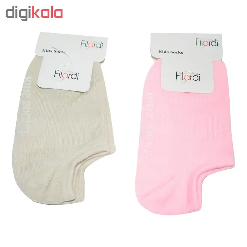جوراب دخترانه فیلاردی کد KS مجموعه 2 عددی