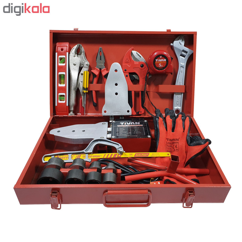 مجموعه 18 عددی دستگاه جوش لوله سبز تیوان کد 1010