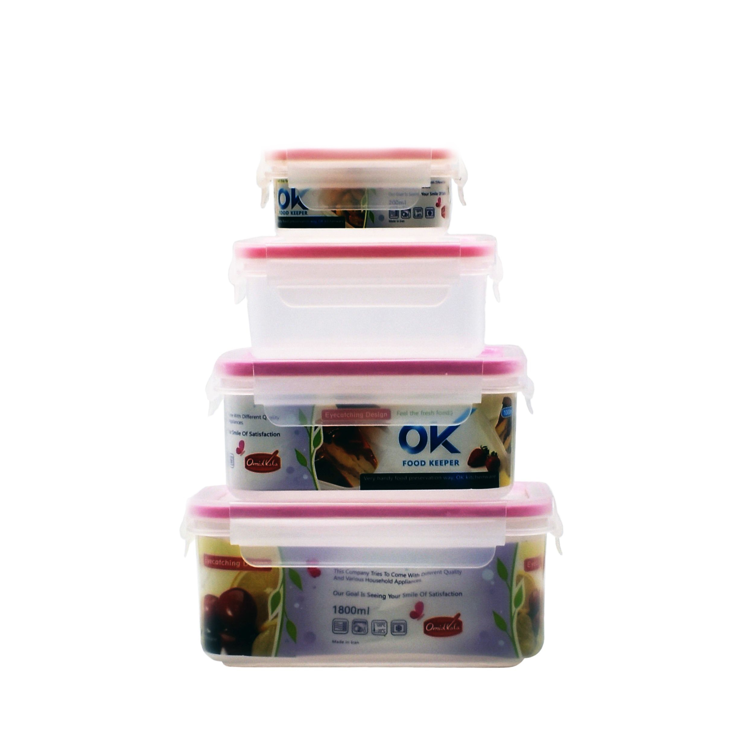ظرف نگهدارنده مدل oK-1000 مجموعه چهار عددی
