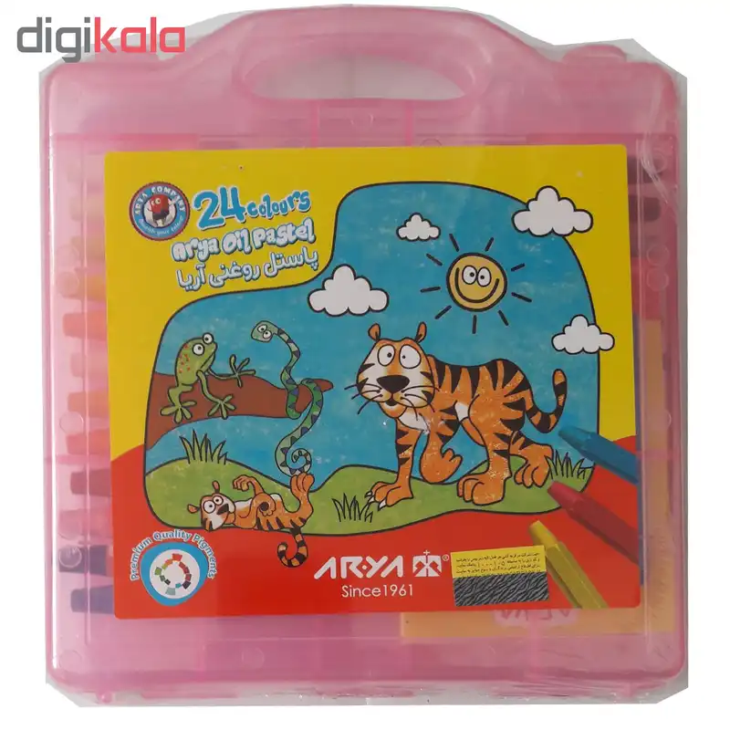 پاستل روغنی 24 رنگ آریا کد 2031