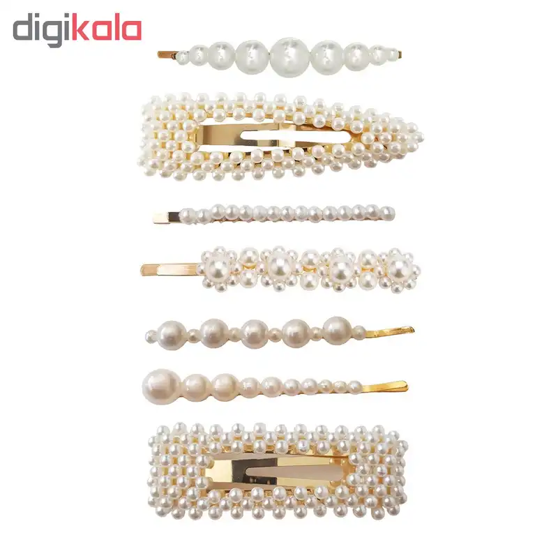 گیره مو زنانه کد M999 مجموعه 7 عددی