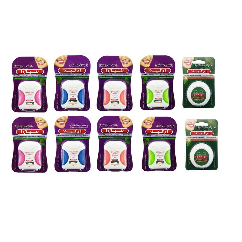 نخ دندان ارکید کد 010 مجموعه 10 عددی