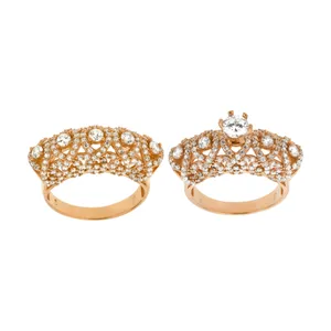 انگشتر زنانه نقره اکنو کد OK4204 مجموعه 2 عددی