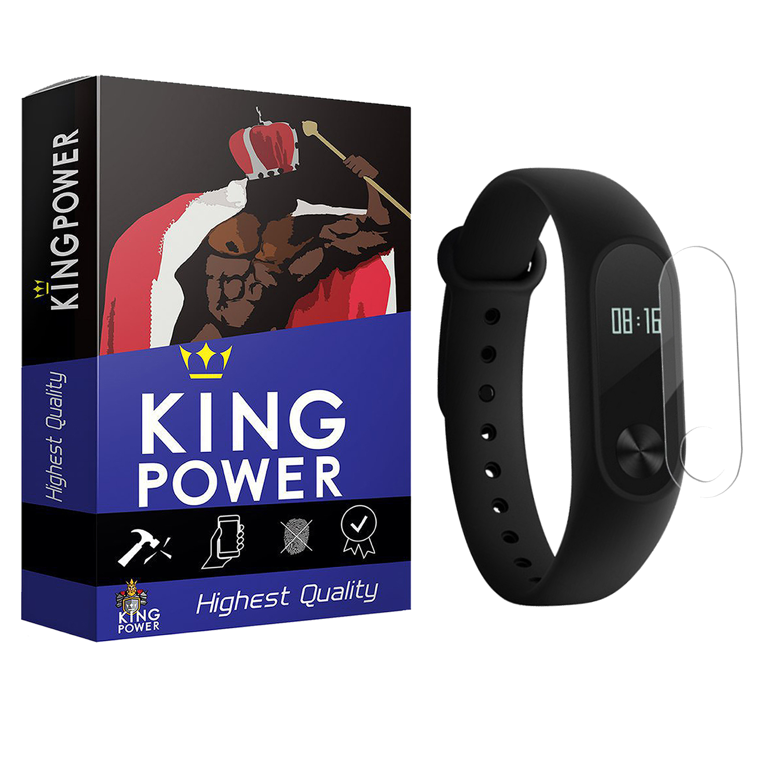 محافظ صفحه نمایش کینگ پاور مدل KPM مناسب برای مچ بند هوشمند شیائومی Mi Band 2