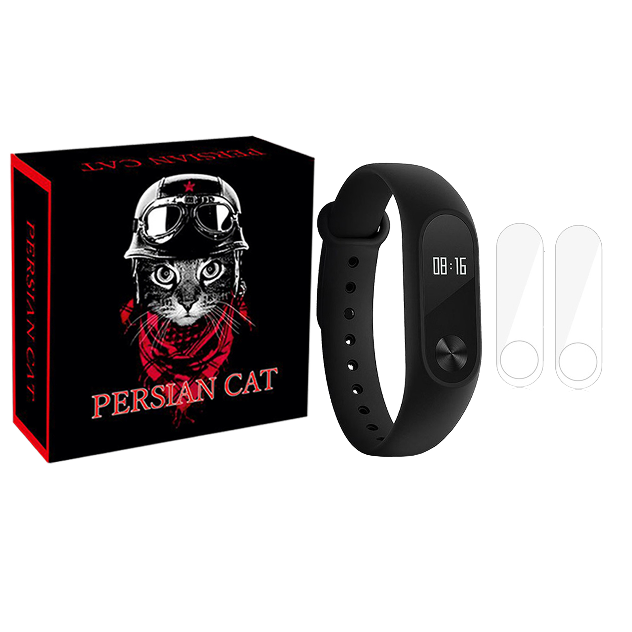 محافظ صفحه نمایش پرشین کت مدل PCM مناسب برای مچ بند هوشمند شیائومی Mi Band 2 بسته 2عددی