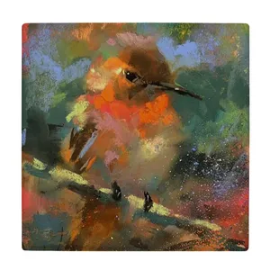  زیر لیوانی طرح نقاشی پرنده کد    3261613_538