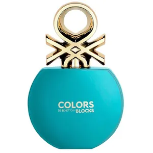 ادو تویلت زنانه بنتون مدل Colors de Benetton Blocks Blue حجم 80 میلی لیتر
