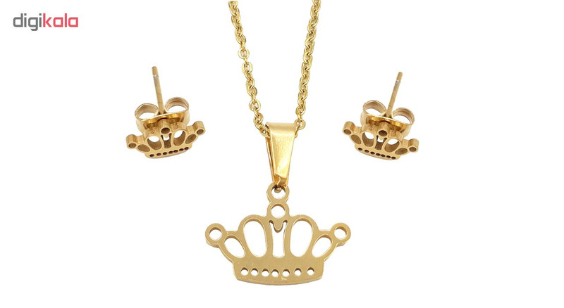 نیم ست زنانه طرح تاج کد mp155