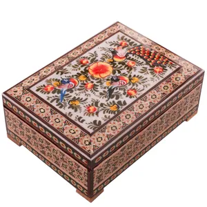 جعبه جواهرات خاتم کاری کد 854