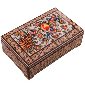 جعبه جواهرات خاتم کاری کد 856