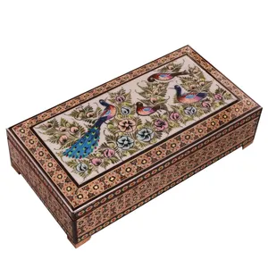 جعبه جواهرات خاتم کاری کد 859