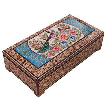 جعبه جواهرات خاتم کاری کد 862