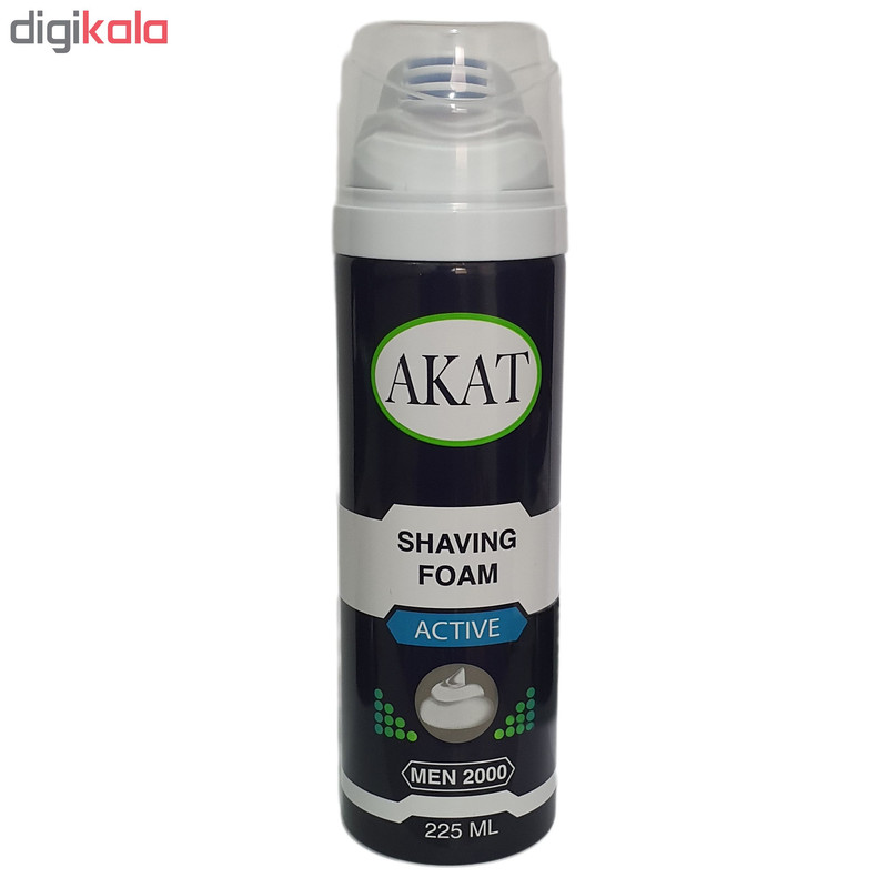 فوم اصلاح آکات مدل active حجم 225 میلی لیتر