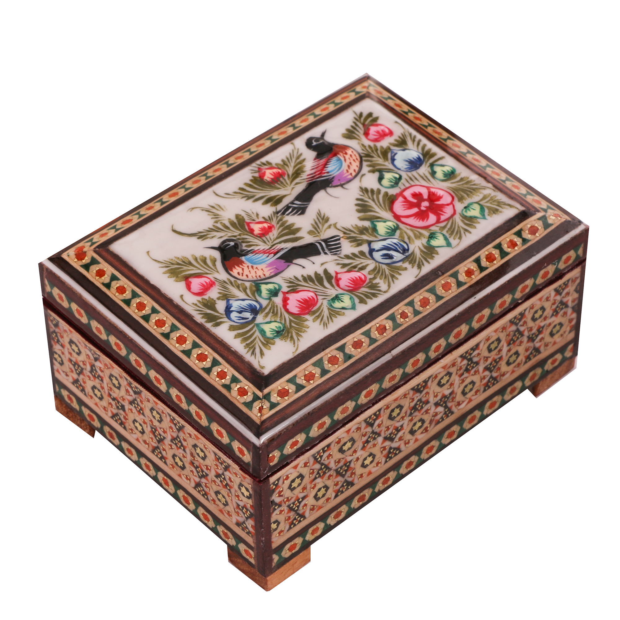 جعبه جواهرات خاتم کاری کد 881