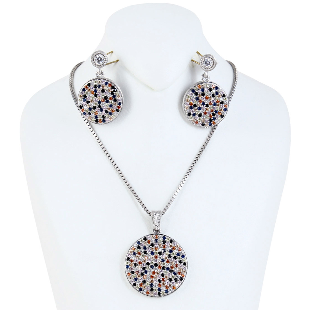 نیم ست نقره زنانه مد و کلاس کد MC-474