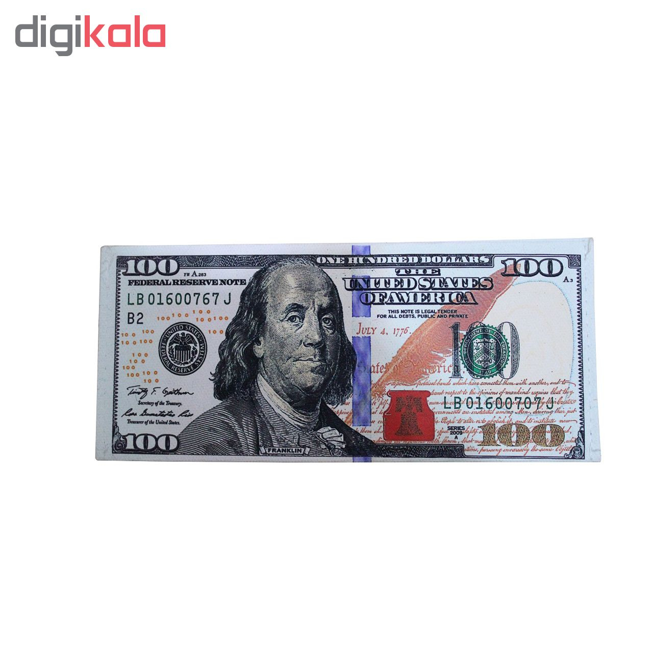 کیف پول مردانه طرح 100 دلاری کد TB 100