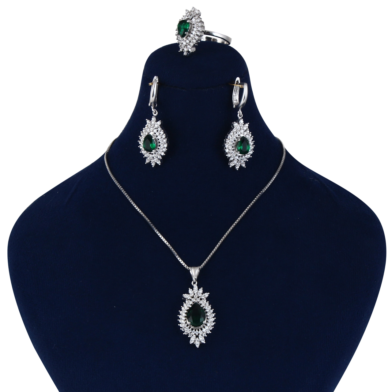 نیم ست نقره زنانه مد و کلاس کد MC-475