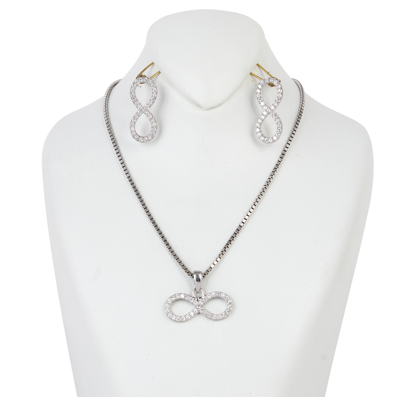 نیم ست نقره زنانه مد و کلاس کد MC-299