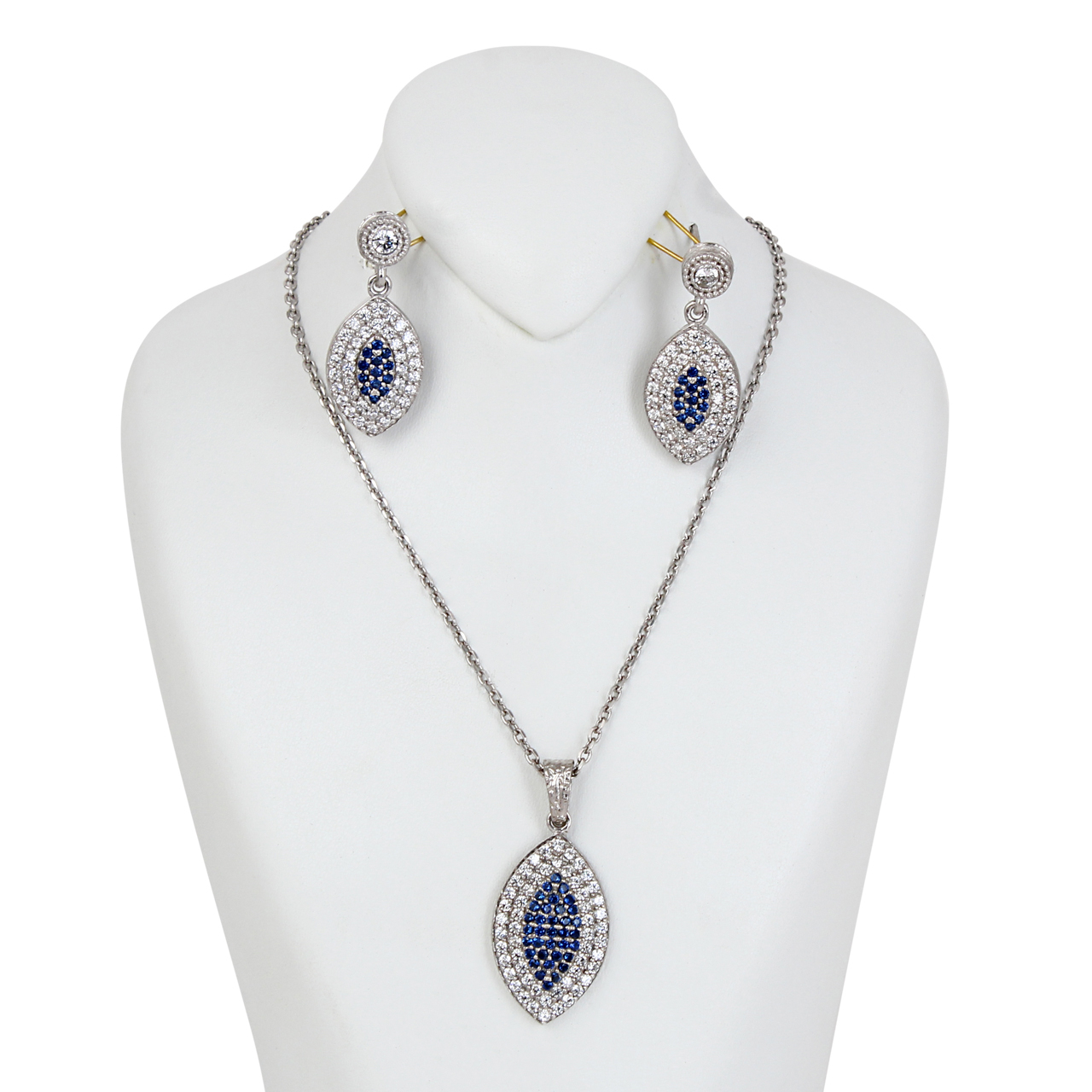 نیم ست نقره زنانه مد و کلاس کد MC-368