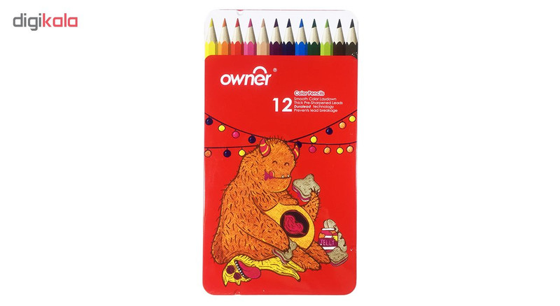 مداد رنگی 12 رنگ اونر کد 141712-kind-ogre