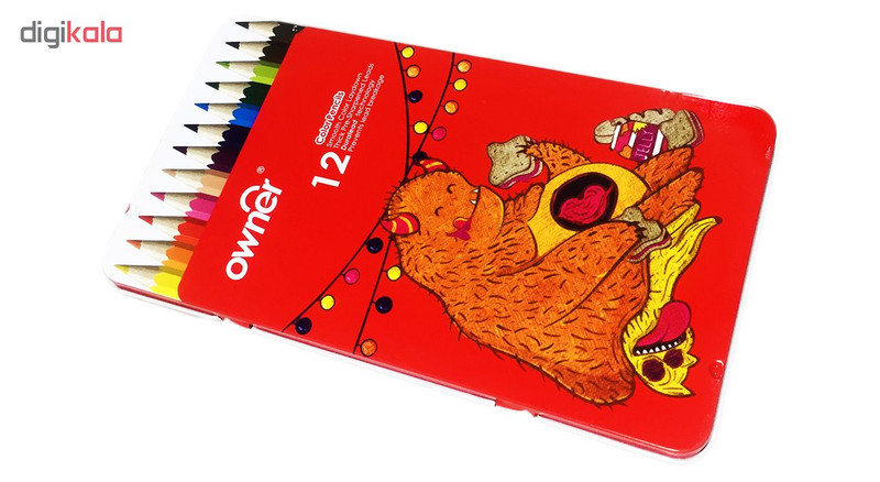 مداد رنگی 12 رنگ اونر کد 141712-kind-ogre