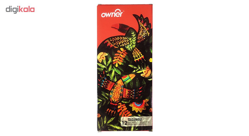 آبرنگ 12 رنگ اونر کد 513912-parrots