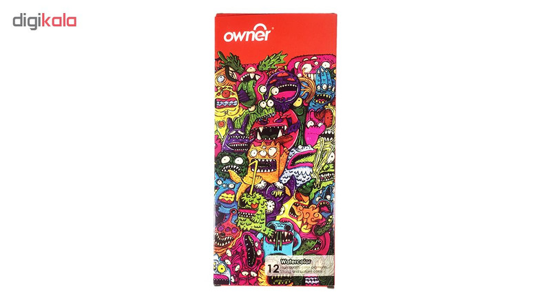 آبرنگ 12 رنگ اونر کد 513912-surrealistic-monsters