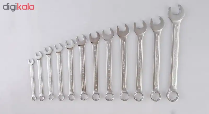 مجموعه 12 عددی آچار یکسر تخت یکسر رینگی مستر تولز مدل MT110-12