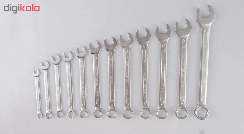 مجموعه 12 عددی آچار یکسر تخت یکسر رینگی مستر تولز مدل MT110-12