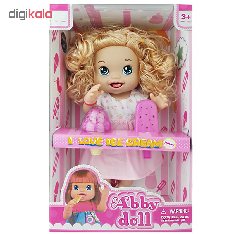 عروسک موزیکال بستنی خور مدل Abby Doll