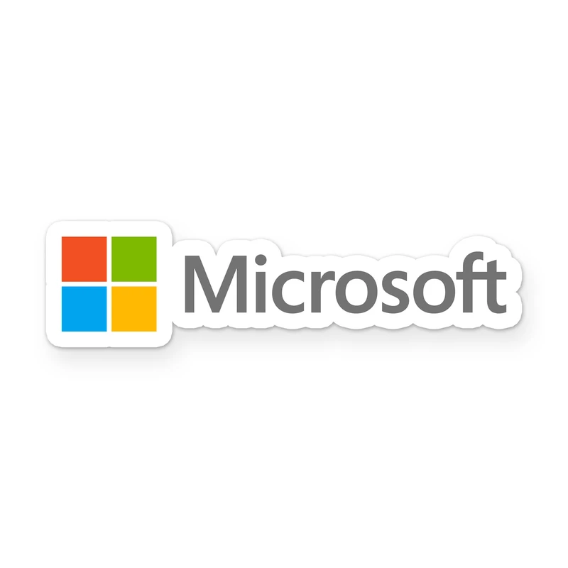 استیکر ونسونی طرح MicroSoft Text Logo