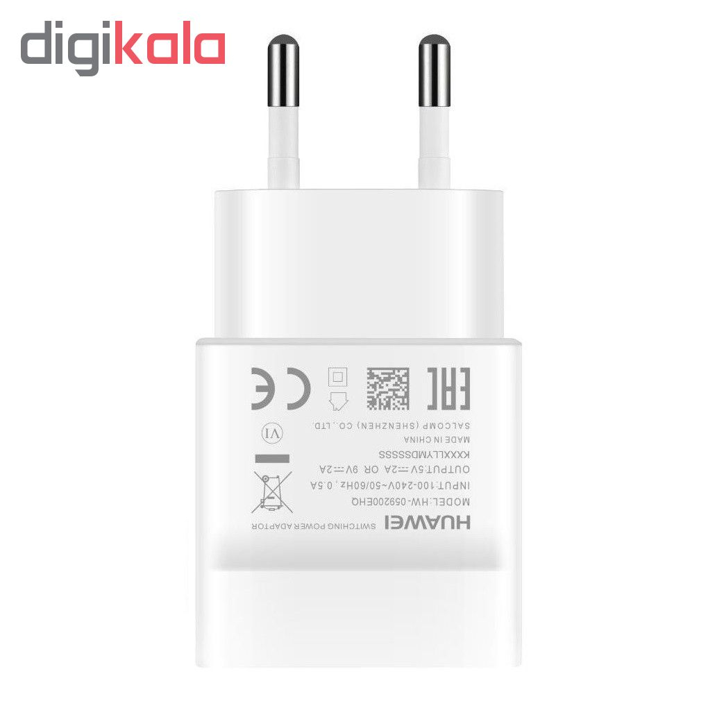 شارژر دیواری هوآوی مدل HW-059200EHQ به همراه کابل تبدیل USB-C
