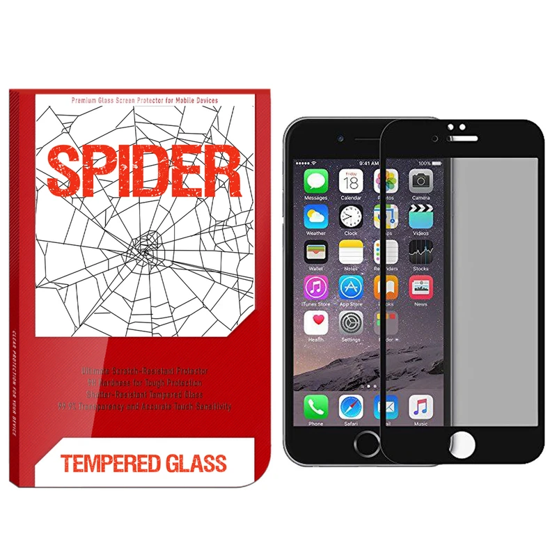محافظ صفحه نمایش حریم شخصی اسپایدر مدل S-FG002 مناسب برای گوشی موبایل اپل iPhone 7