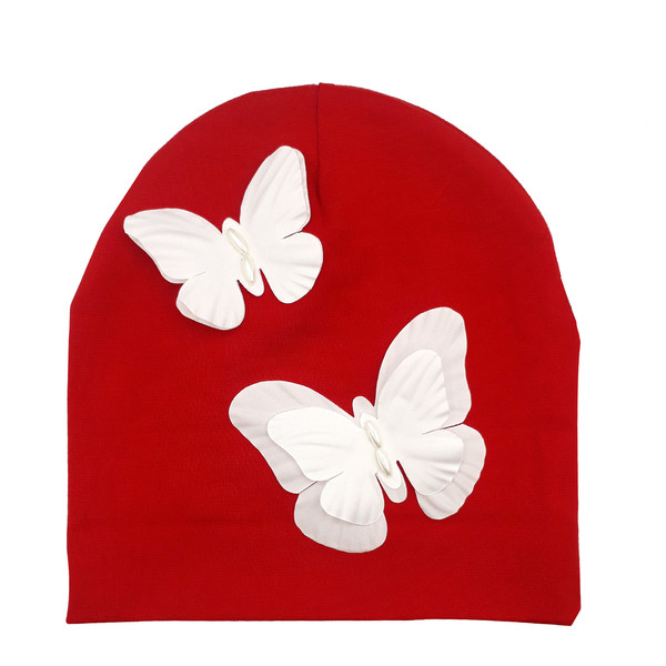 کلاه دخترانه طرح پروانه کد mp159