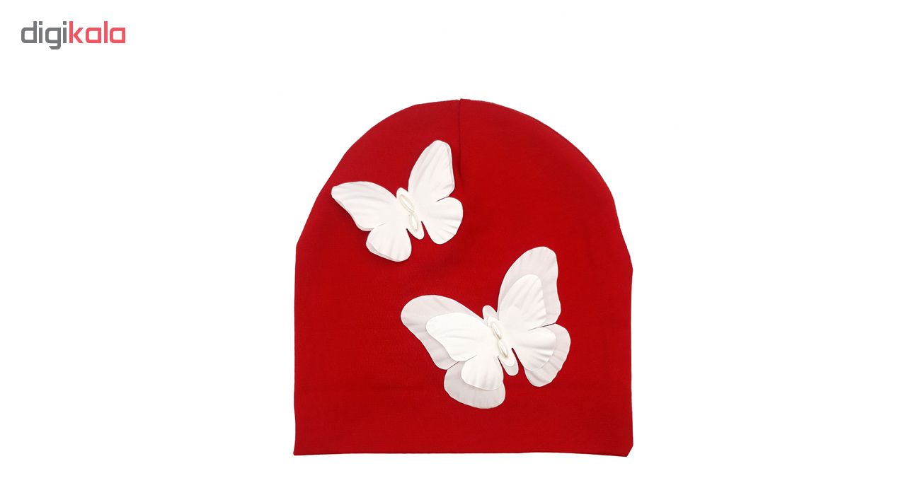 کلاه دخترانه طرح پروانه کد mp159  