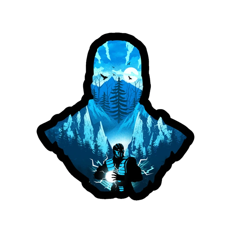 استیکر طرح Sub Zero Mortal Combat کد STP1042