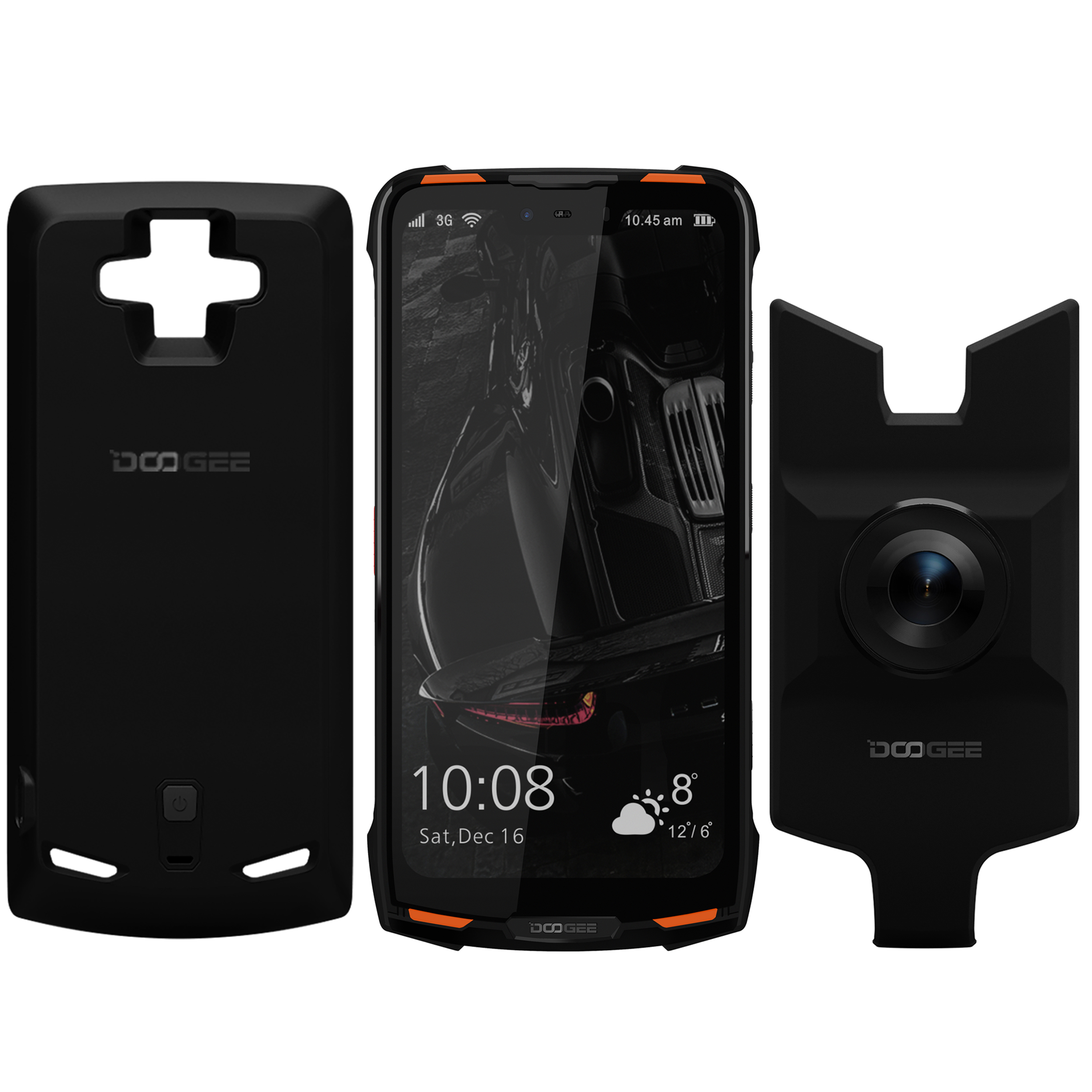 گوشی موبایل دوجی مدل S90 دو سیم کارت ظرفیت 128 گیگابایت همراه با ماژول دوربین دید در شب و پاوربانک