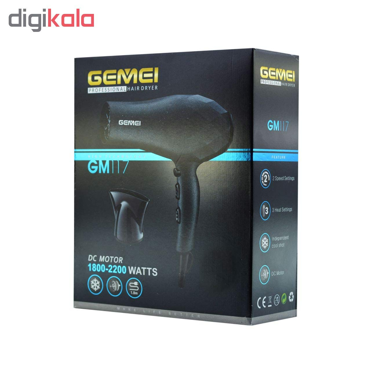 سشوار حرفه ای جیمی مدل GM117
