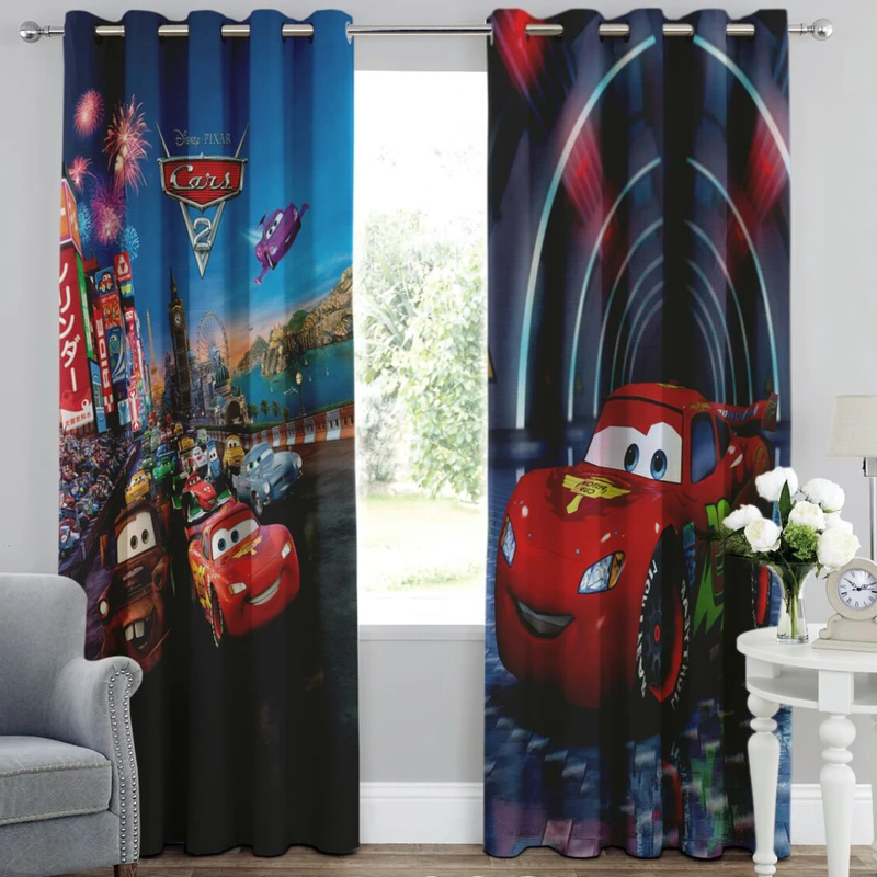 پرده طرح مک کویین کد M108 سایز 150*250 سانتیمتر