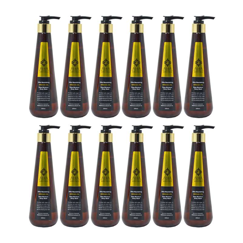 شامپو بدن آدرا مدل Argan حجم 250 میلی لیتر مجموعه 12 عددی شامپو بدن آدرا مدل Argan حجم 250 میلی لیتر مجموعه 12 عددی