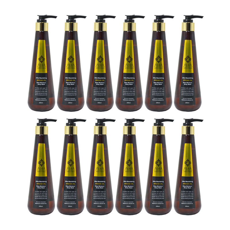شامپو بدن آدرا مدل Argan حجم 250 میلی لیتر مجموعه 12 عددی شامپو بدن آدرا مدل Argan حجم 250 میلی لیتر مجموعه 12 عددی