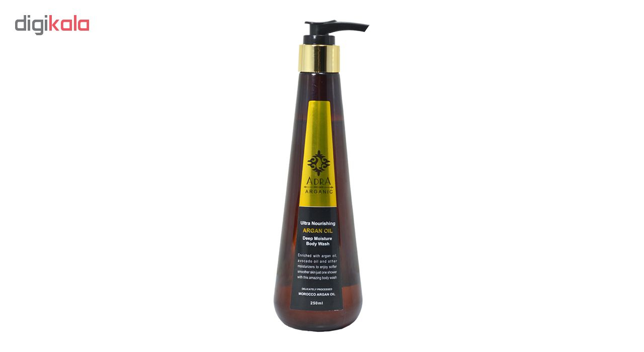 شامپو بدن آدرا مدل Argan حجم 250 میلی لیتر مجموعه 12 عددی