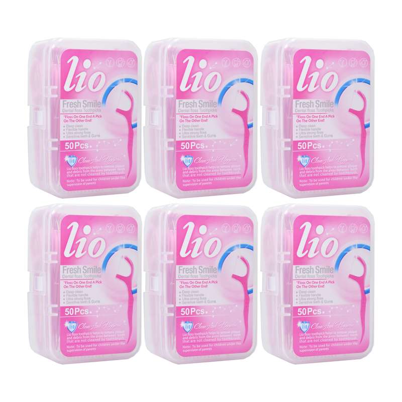 نخ دندان لیو مدل Fresh Smile کد 01 مجموعه 6 عددی
