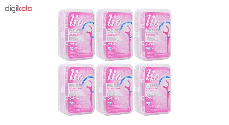نخ دندان لیو مدل Fresh Smile کد 01 مجموعه 6 عددی